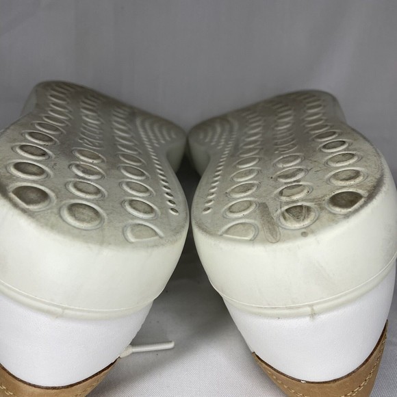 ECCO Men's Size 8 - 8.5‎ Soft Classic Long Lace Sneaker White Leather EU Size 42 - Picture 8 of 8